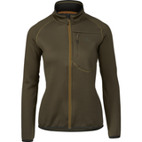 Seeland Ladies Hawker Full Zip Fleece in green, women's mid layer for shooting