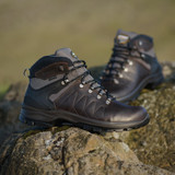 Grisport Kratos Hi Walking Boots, leather hiking boots in brown