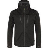 Seeland Hawker Shell Explore Jacket in black, men's waterproof shooting jacket