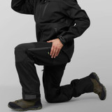 Seeland Hawker Shell Explore Jacket in black, men's waterproof shooting jacket