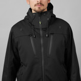 Seeland Hawker Shell Explore Jacket in black, men's waterproof shooting jacket