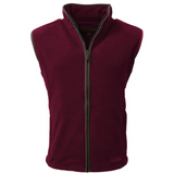 Game Stanton fleece gilet in Maroon