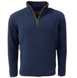 Game Stanton fleece pullover in Navy