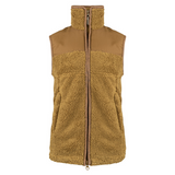 Jack Pyke Sherpa Fleece Gilet in Camel, men's deep pile fleece wasitcoat