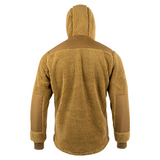 Jack Pyke Sherpa Fleece Hoodie Gen 2 in Camel, men's sherpa fleece hooded jumper