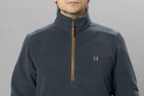 Harkila Sandhem 200 Fleece Pullover. Men's warm mid layer fleece in navy.