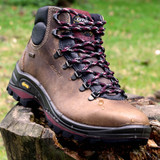 Grisport Fuse Lowland Trekking Boots in Crazy Horse Brown, leather waterproof walking boots