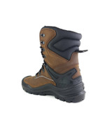 Tuffking Tundra Safety Boots, 8 inch lace up steel toe cap work boots in brown leather