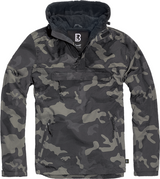 Brandit Windbreaker 3001 Dark Camouflage, men's fleece lined pullover