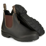 Blundstone 500 Dealer Boots in Stout Brown, unisex country dealer boots