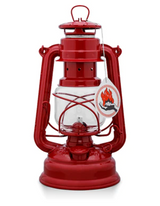 Feuerhand 276 Hurricane Lantern Lamp in Ruby Red, garden lamp