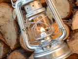 Feuerhand 276 Hurricane Lantern Lamp in Zinc Plated, garden lamp