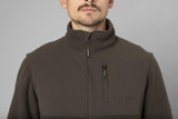 Harkila Fjell Fleece Jacket in shadow brown, men's country fleece jacket