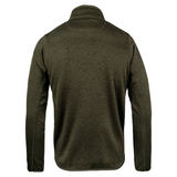 Jack Pyke Melange Fleece Pullover. Quarter zip fleece in green fleck.