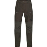 Harkila Fjell Trousers in Shadow Brown, men's lightweight waxed cotton shooting trousers