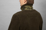 Seeland men's Zephyr Camo fleece jacket, teddy fleece jacket in grizzly brown with camo pocket.