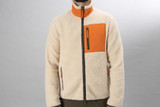 Seeland men's Zephyr fleece jacket in Sandshell. Teddy soft, full zip fleece jacket.
