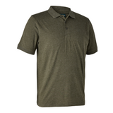 Deerhunter Gunnar Polo Shirt in Green, men's country polo shirt