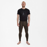 Deerhunter Norden Insulated Long Johns in green, men's base layer trousers