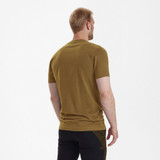 Deerhunter Deer Logo T Shirt 8985 in Butternut, men's short sleeve top