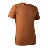 Deerhunter Easton T Shirt in Burnt Orange, men's short sleeve top for hunting