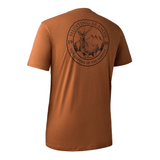 Deerhunter Easton T Shirt in Burnt Orange, men's short sleeve top for hunting