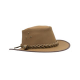 Walker & Hawkes Leather Outback Braided Traveller Hat