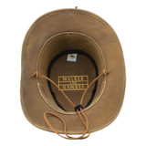 Walker & Hawkes Leather Outback Antique Explorer Hat, leather cowboy hat