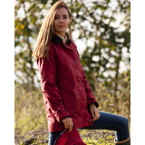 Walker & Hawkes Ladies Victoria Wax Jacket in Red, women's wax country jacket