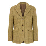 Walker & Hawkes Ladies Derby Tweed Mayland Blazer in Light Sage, women's smart tweed blazer