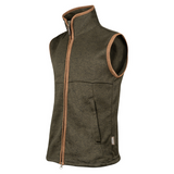 Jack Pyke Melange Fleece Gilet in dark olive, men's country fleece waistcoat
