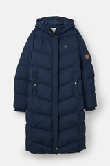 Lighthouse Ladies Savannah Long Padded Jacket in Navy