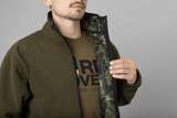 Seeland Rogue Reversible Fleece Jacket in green and camouflage, men's reversible windproof fleece jacket