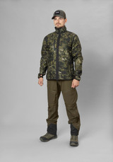 Seeland Rogue Reversible Fleece Jacket in green and camouflage, men's reversible windproof fleece jacket