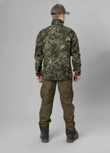 Seeland Rogue Reversible Fleece Jacket in green and camouflage, men's reversible windproof fleece jacket