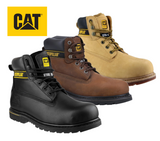 Caterpillar Holton Safety Boots, men's safety toe cap lace up work boots