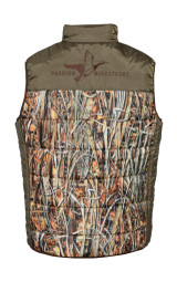 Percussion Passion Migrateurs Vest in camouflage, men's padded camo gilet