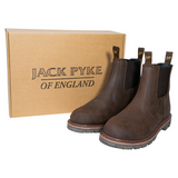 Jack Pyke Shires Dealer Boots, unisex brown leather dealer boots