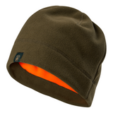 Deerhunter Reversible Fleece Beanie in green and orange for shooting