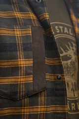Harkila Aivak Shirt in Buckthorn, men's brushed flannel cotton, country check shirt