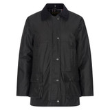 Walker & Hawkes Ladies Kirkstall Wax Padded Jacket in Navy, women's waterproof wax shooting jacket