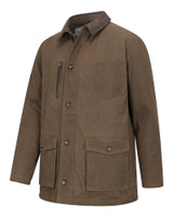 Hoggs of Fife Balerno Waxed Canvas Barn Coat, men's waxed cotton country jacket