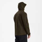Deerhunter Sarek Shell Jacket with hood 5430 in Fallen Leaf, men's waterproof and breathable shooting jacket