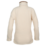 Jack Pyke Ladies Half Zip Sherpa Pullover in cream, women's Sherpa fleece jumper