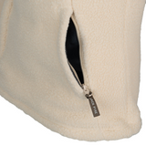 Jack Pyke Ladies Half Zip Sherpa Pullover in cream, women's Sherpa fleece jumper