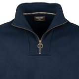 Jack Pyke Half Zip Sweatshirt in navy, men's zipped long sleeve country top