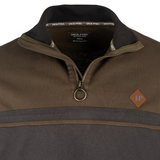 Jack Pyke Half Zip Contrast Sweatshirt, men's country pullover sweatshirt with zip