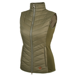 Jack Pyke Ladies Shires Gilet in green, women's lightweight, quilted country waistcoat