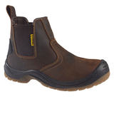 Maxsteel Safety Boots MS17, men's steel toe cap dealer work boots in brown