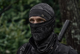 Harkila Noctyx Camo Neck Gaiter in dark camouflage